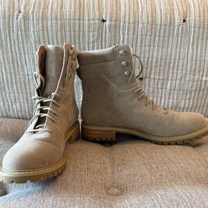 Mi.iM Tan Combat & Moto Boots